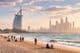 On the border of winter and spring, Temperature swing on Dubai coastline.