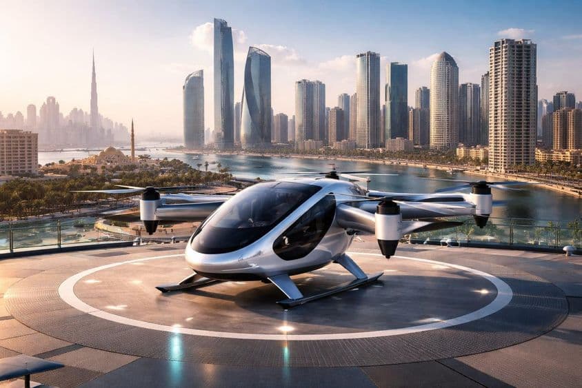 Sharjah air taxi: eVTOL at the vertiport