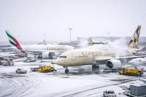 Winter storm air chaos