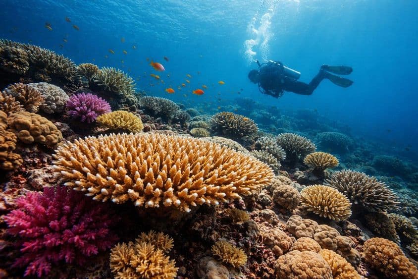 Heat-resistant corals in UAE waters