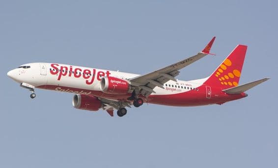 SpiceJet Airline Boeing 737 MAX aircraft.