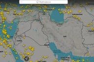 Complete airspace closure over Iran, Iraq, Israel.