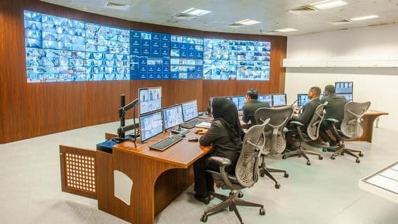 Control center in Dubai.