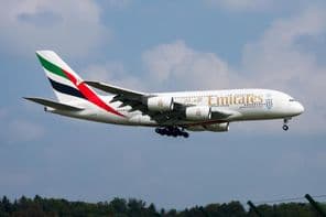 Emirates Airlines passenger aircraft