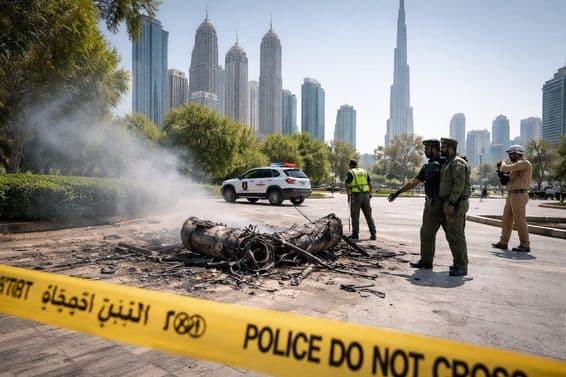 Fallen debris safety warning