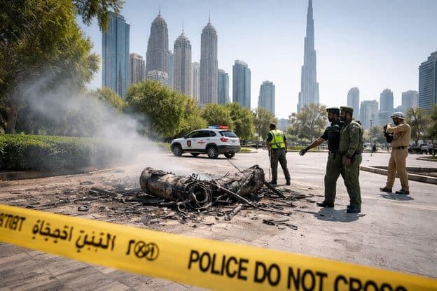 Fallen debris safety warning