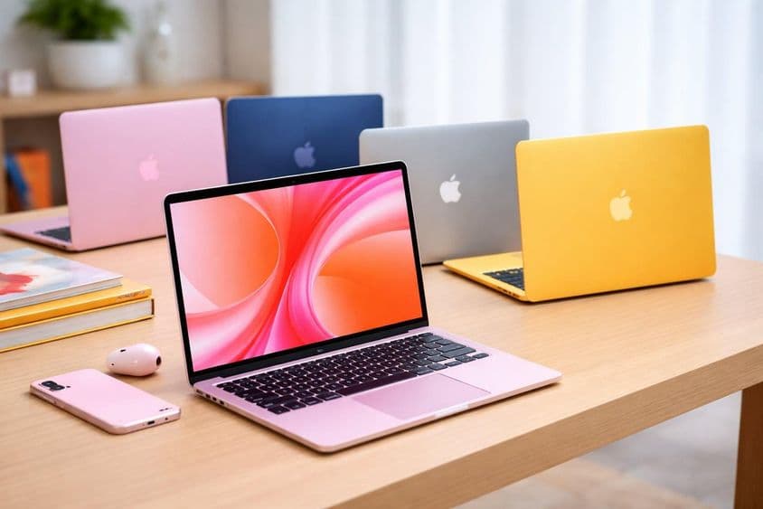 Colorful MacBook Neo laptops