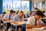 Students in a classroom