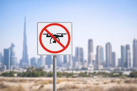 Total ban on drone flight
