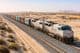 Freight train in Emirates desert