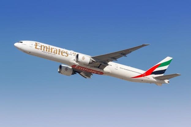 Emirates Boeing 777-300ER aircraft.
