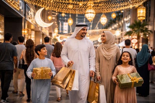 Eid shopping Dubai atmosphere