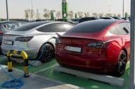 Tesla charging station for electric vehicles