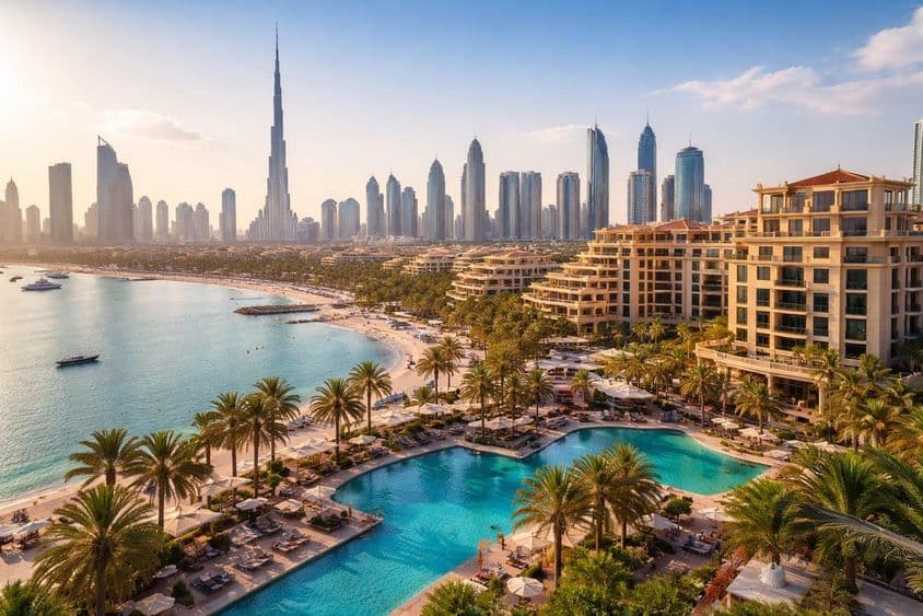 Dubai luxury hotels skyline