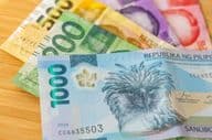 Philippine peso banknotes.