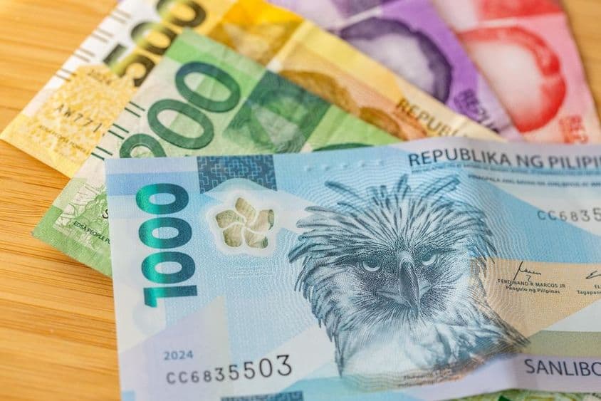 Philippine peso banknotes.