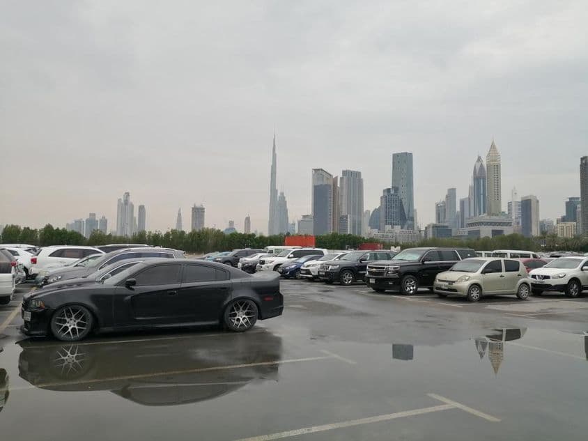 A rare heavy rainfall in Dubai