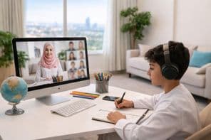 Digital learning at home in Dubai