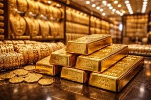 Shimmering gold market in Dubai