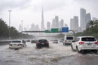 Dubai roads after rain
