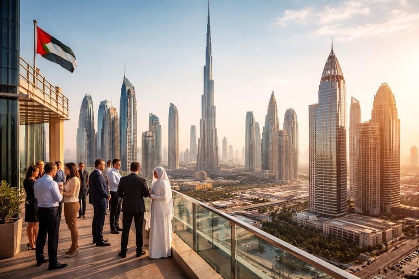 Dubai business stability panorama