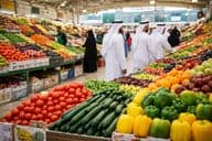 Fresh market in bustling atmosphere