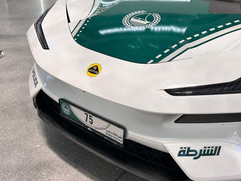 Dubai Police's Lotus Eletre R car