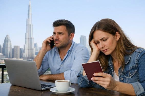 Uncertain return from Dubai