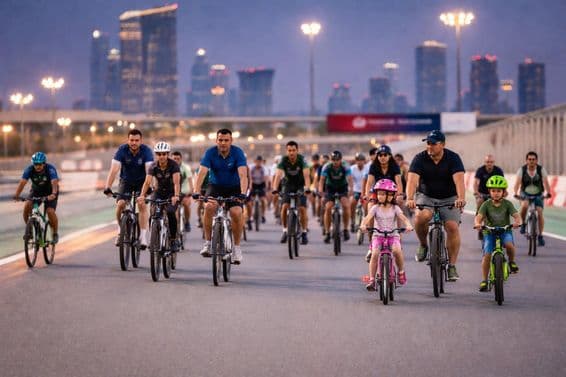 Dubai community cycling