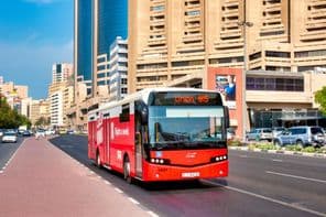 Public transport bus in Dubai