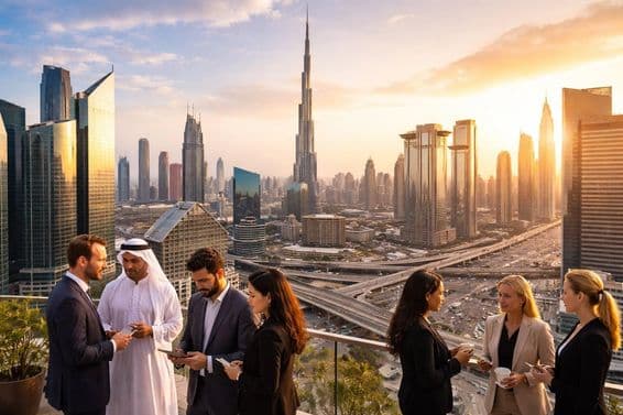 Dubai business life view
