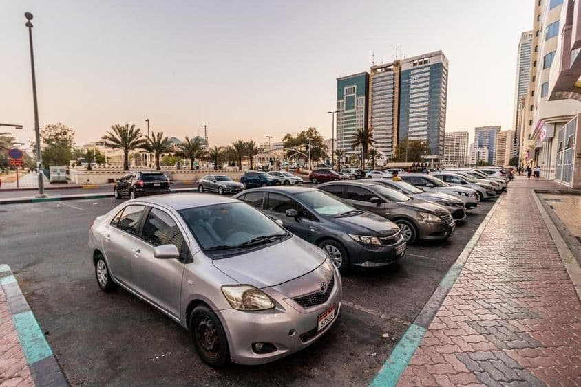 Parking in downtown Abu Dhabi
