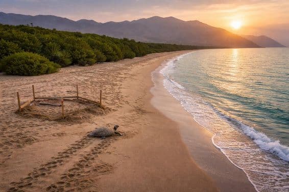 Kalba Beach's Preserved Treasure
