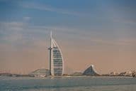 The Burj Al Arab hotel in modern Dubai