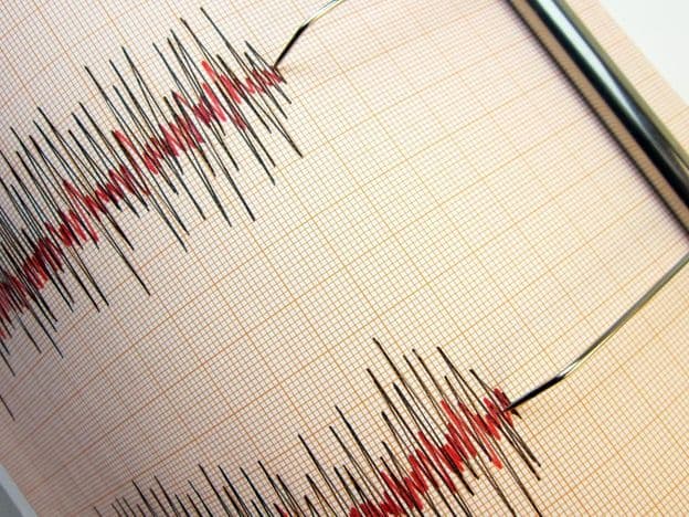 Seismograph and earthquake.