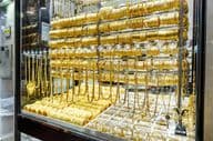 Gold shop display at Gold Market, Dubai city