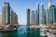 Dubai Marina panorama view