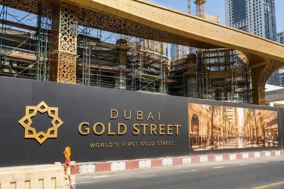 Dubai's Gold Street is under construction