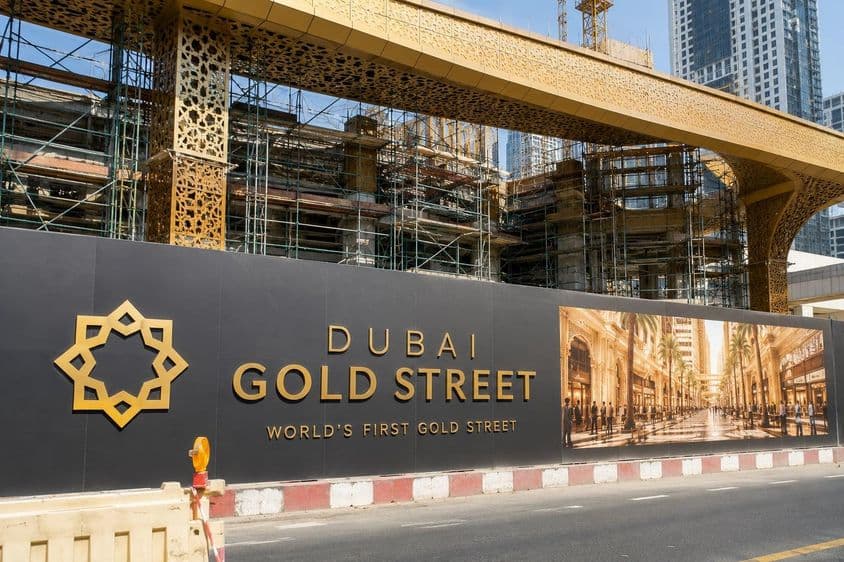 Dubai's Gold Street is under construction