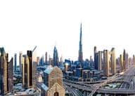 Dubai skyline with Burj Khalifa