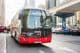Volvo bus travels in Dubai.