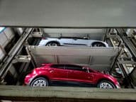 modern automated multi-level parking garage