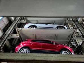modern automated multi-level parking garage