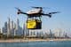 Drone delivery at Dubai beach