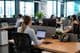 Atmosphere of a modern office workspace