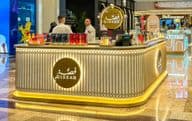 Dubai, a retail kiosk Gissah Parfumes, a luxury fragrance brand.