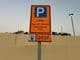 Public parking sign of Dubai Municipality.
