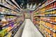 Dubai, United Arab Emirates, foods displayed in supermarket aisles