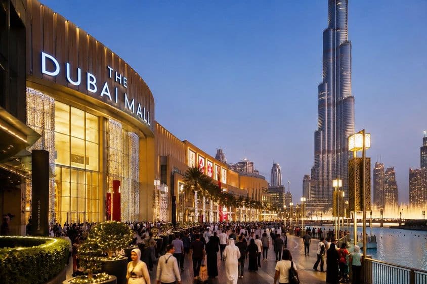 Festive crowd at Dubai Mall