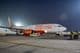 An Air India Express aircraft ready for takeoff